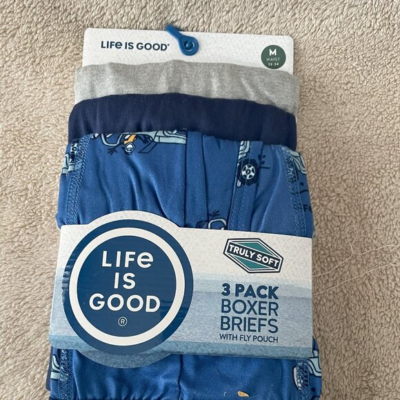Life is Good Boxer Briefs 3PK Medium - Picture 1 of 3